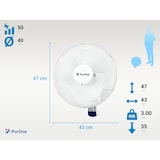 thumbnail of Digitale wandventilator met afstandsbediening