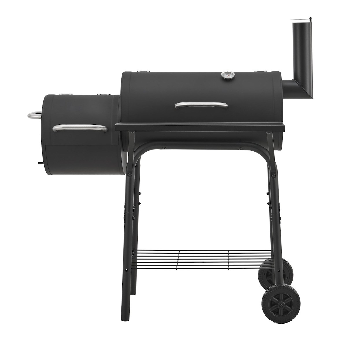 Helloshop26 - Houtskool rookbarbecue 115 x 110 x 64 cm zwart staal 03_0008980