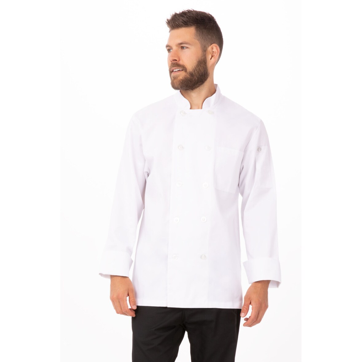Chef Works® Kochjacke LE MANS plegeleicht, Weiß, Größe 7XL
