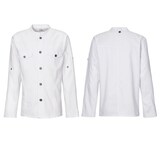thumbnail of 227 - Kochjacke Westernstyle, langarm, Druckknöpfe : weiß 65% Polyester 35%Baumwolle 220 g/m² XS