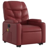 thumbnail of vidaXL Massagesessel mit Aufstehhilfe Elektrisch Weinrot Kunstleder