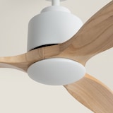 thumbnail of LEDKIA LIGHTING Ventilador de Techo con luz Silencioso DC Merion Madera Clara Mando a Distancia Grande (más de 20 m²) 132 cm Blanco