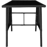 thumbnail of tectake Conjunto de ratán Lausanne  negro - 403096