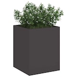 thumbnail of vidaXL Gartenblumentopf Schwarz 32 x 32 x 40 cm Kaltgewalzter Stahl