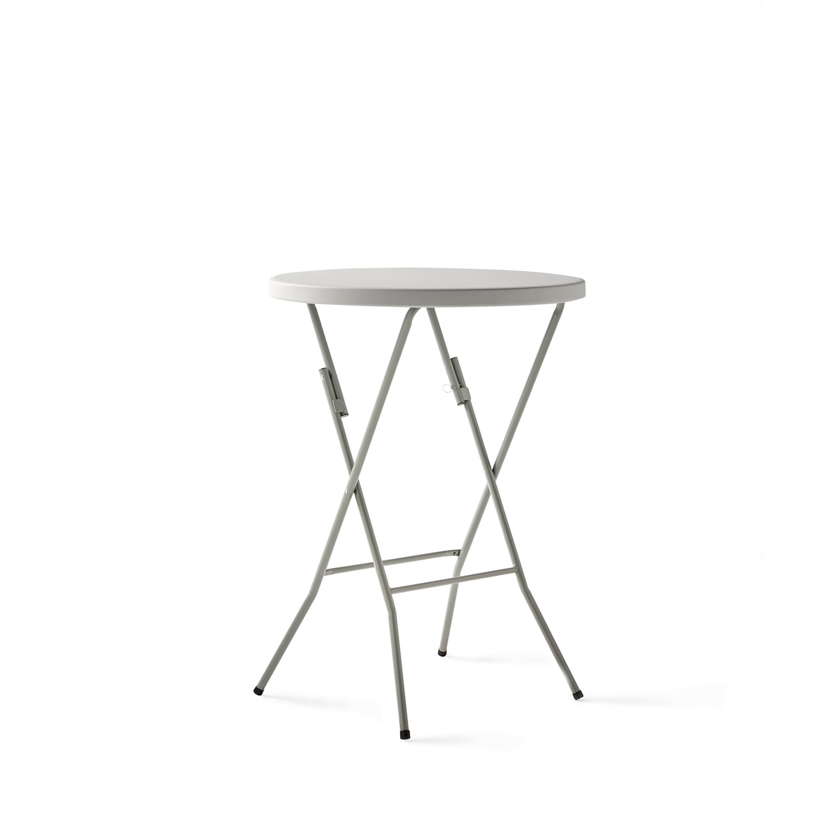 KG KITGARDEN - Mesa Plegable Portátil Multifuncional, Ø80x110cm, Blanco