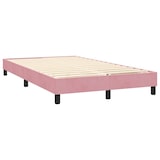 thumbnail of vidaXL Boxspringbett mit Matratze & LED Rosa 120x210 cm Samt