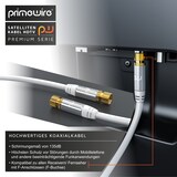 thumbnail of Primewire SAT-Kabel, Koax, F-Stecker, Premium HDTV SAT Koaxialkabel, 4fach Schirmung, 135dB, 75 Ohm - 1m