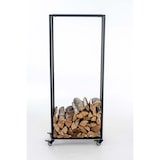 thumbnail of Kaminholzständer Hetta schwarz/25x60x100 cm