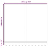 thumbnail of vidaXL Einziehbare Markise Rot 300 x 250 cm Stoff