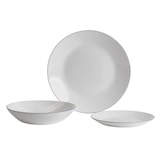 thumbnail of San Ignacio - Juego de Vajilla de de 24 Piezas Blanco con Borde Azul