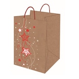 thumbnail of Gifty king, sacchetti regalo di natale per panettone (non incluso), in carta, 24x24x35,confezioni da 12 pezzi, 6 modelli assortiti, multicolore