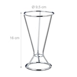 thumbnail of Relaxdays Pommeshalter, Edelstahl, Spitztüten mit Pommes, Chips, Gemüse, Snackhalter, HxD 16 x 9,5 cm, Silber, 2 Stück