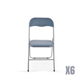 thumbnail of Pack de 6 sillas plegables color gris. Modelo Sevilla