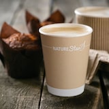 thumbnail of BIO Kaffeebecher aus Pappe vollständig kompostierbar 20x50 Stück 200 ml Ø 8 cm Einwegbecher To-Go-Becher