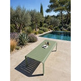 thumbnail of Table de jardin fixe en aluminium coloris vert olive (220X100 cm) - HANOI