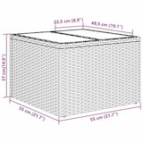 thumbnail of vidaXL Garten-Sofa-Set 9 pcs Braun 55 x 55 x 37 cm Poly-Rattan