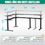 thumbnail of Albatros LIFT L7B Gestell für Eckschreibtisch Höhenverstellbar Elektrisch schwarz - Winkelschreibtisch Memoryfunktion, Kindersicherung