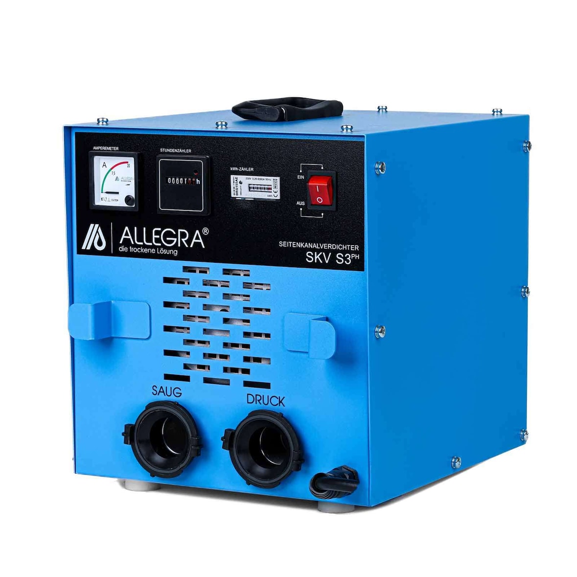 Seitenkanalverdichter S3 PLUS mit gekkufix Anschlussstutzen