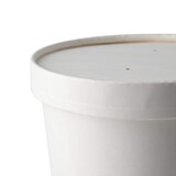 thumbnail of BIOZOYG Pappdeckel Suppenbecher 50 Stück Ø 185 mm Weiß  Suppenterrine mit Deckel Beschichtet Einweg  Kartondeckel Membrandeckel mit Luftlöchern