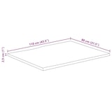 thumbnail of vidaXL Tafelblad met natuurlijke rand 110x80x2,5 cm massief mangohout