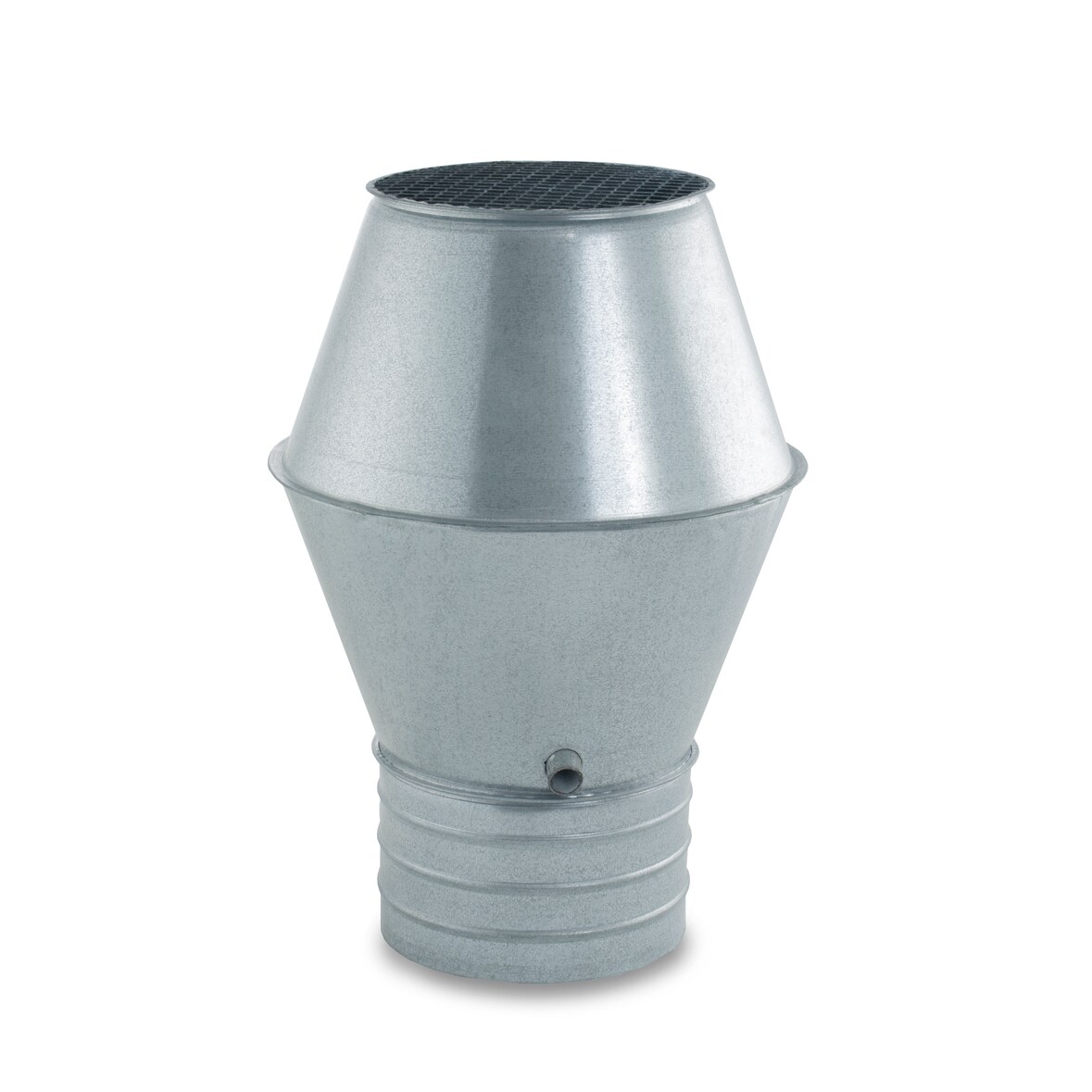 CAEXVEN Sombrerete Tipo JET de 400 mm de diámetro para Conductos de Estufas y Chimeneas de Leña en Acero Galvanizado - Serie Lisa y Helicoidal