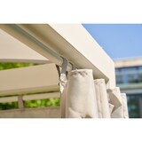 thumbnail of METRO Professional Chaise longue de luxe / Bain de soleil, acier/polyester, 188 x 208 x 215 cm, ivoire/argenté