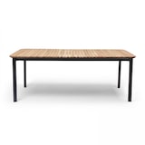 thumbnail of Aluminium en teak tuintafel