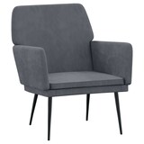 thumbnail of vidaXL Sessel Dunkelgrau 62x79x79 cm Samt