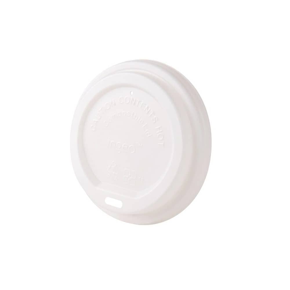 greenbox - CPLA-Deckel Ø 90 mm, weiß, Trinköffnung, 50 St.