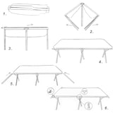 thumbnail of Feldbett 190x64x42 cm - Klappbett aus Stahl und Oxford Gewebe mit PVC Beschichtung - Faltbar, Klappbar, mit Tragetasche - Bett für Gäste, Reise