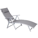 thumbnail of Lettino sdraio da giardino piscina spiaggia reclinabile prendisole in textilene Charme