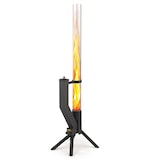 thumbnail of GARDENFLARE Feuerrohr – elegante Edelstahl Feuersäule und Pelletfackel - schwarz