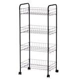 thumbnail of San Ignacio  KINVARA- Carro Verdulero con Ruedas 4 pisos de Metal 82,5x37x27 cm Negro