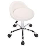 thumbnail of Sgabello da lavoro Teramo con rotelle bianco