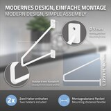 thumbnail of 2er Set Regalhalter Regalwinkel Regalträger Wandkonsole Konsole Metall Halter Weiß