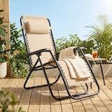 thumbnail of HEMAX, Sdraio Zero Gravity Relax in Textilene, 112x65 cm, Poltrona Reclinabile Pieghevole, beige