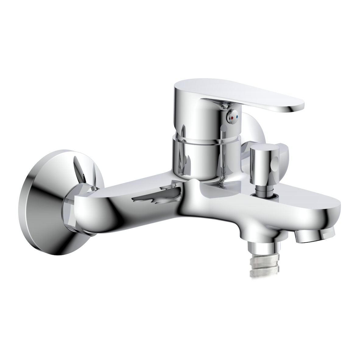 Badewannenarmatur CLAUDIO, Mischbatterie Badewanne, Wasserhahn Bad, Wannenarmatur in Chrom