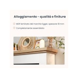 thumbnail of YUKON - Lareira elétrica autônoma com aquecimento de piso LED - 23' - 92 x 86 x 29 - Branco mate / Carvalho claro