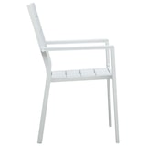 thumbnail of vidaXL Tuinstoelen 4 st hout-look HDPE wit