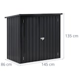 thumbnail of Uniprodo - Uniprodo Uni-SHED-01 Abri de Jardin en métal avec Toit en Pente 142 x 87 x 134 cm Abri de Jardin en métal
