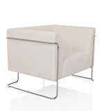 thumbnail of Loungesessel Curacao Cord 1-Sitzer Stoff weiß hjh OFFICE