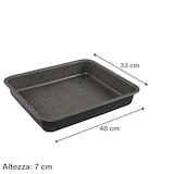 thumbnail of Mamù rechthoekige bakplaat, antiaanbaklaag, aluminium, 7 lagen, PFOA-vrij, krasbestendig H7 40x33 cm