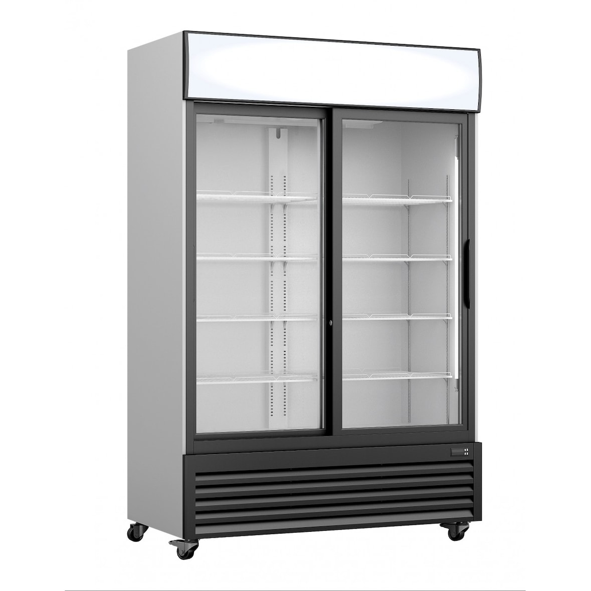 Saro Kühlschrank, Glasschiebetüren +Werbetafel, GTK 700 SD