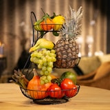 thumbnail of YNONA Fruitschaal - 3 Laags - Zwart - Fruitmand - Fruitmand Metaal - Etagère - Decoratie Schaal
