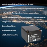 thumbnail of Q-Batteries 12LS-26 12V 26Ah Blei-Vlies-Akku / AGM VRLA mit VdS