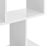 thumbnail of Helloshop26 - Libreria per soggiorno mobile contenitore ripiani in MDF rivestito in melaminico 130 cm bianco 03_0001073