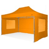 thumbnail of RAY BOT Gazebo pieghevole 3x4.5 arancione Exa 45mm alluminio con finestre PVC 350g