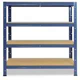 thumbnail of shelfplaza HOME 100x23x40 cm Schwerlastregal in blau mit 4 Böden und 175 kg Traglast pro Boden