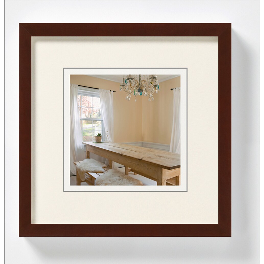 Peppers Moldura de madeira 20x20 cm nogueira