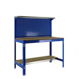 thumbnail of PROREGAL Etabli BUFFALO avec paroi à outils et étagère | HxLxP 84x90x61cm | Capacité de charge 400kg | Bleu